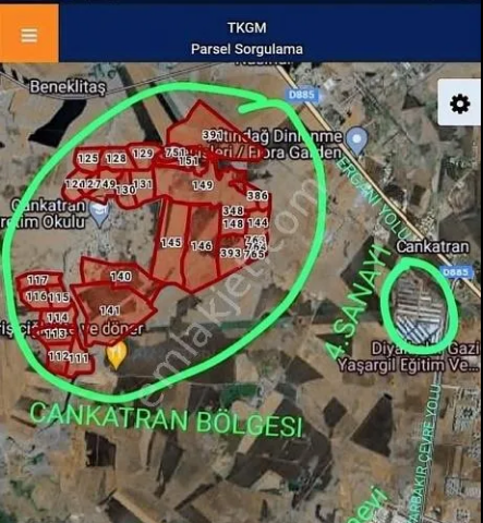 diyarbakır kayapınar cankatran da satılık arsa parselleri